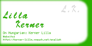 lilla kerner business card